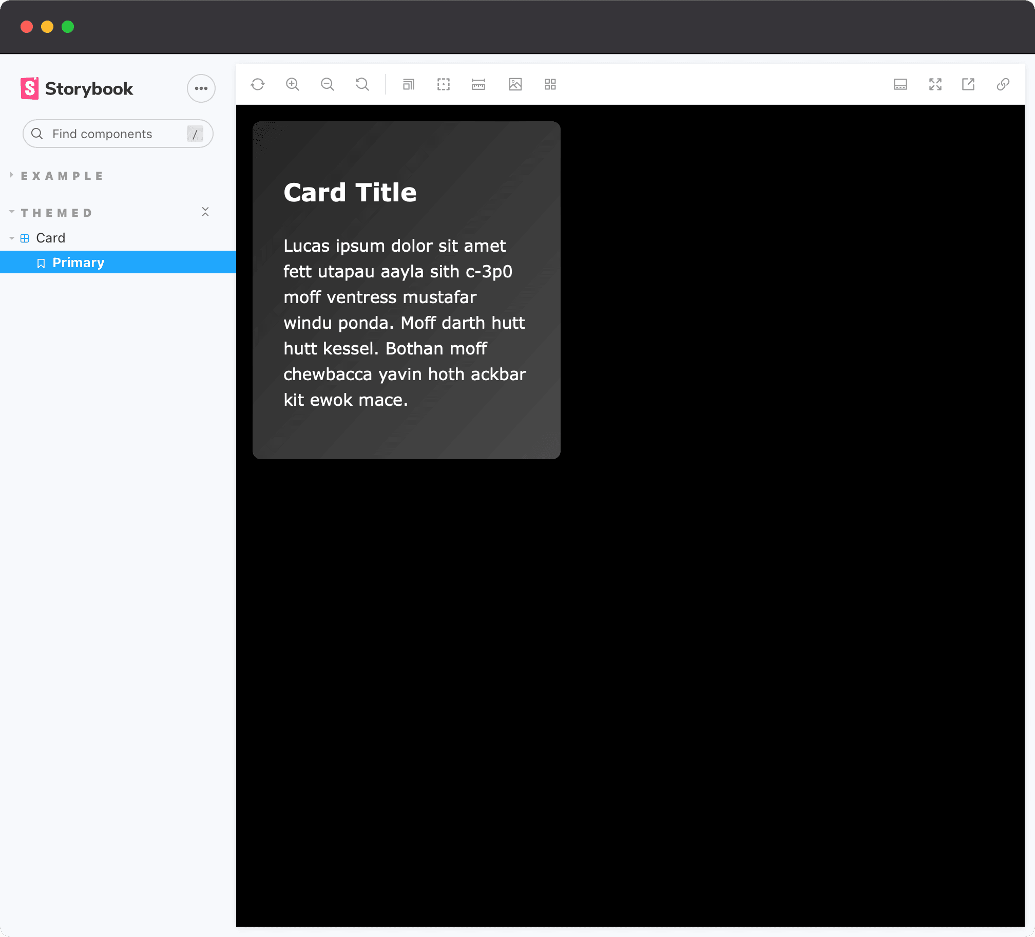 With dark theme